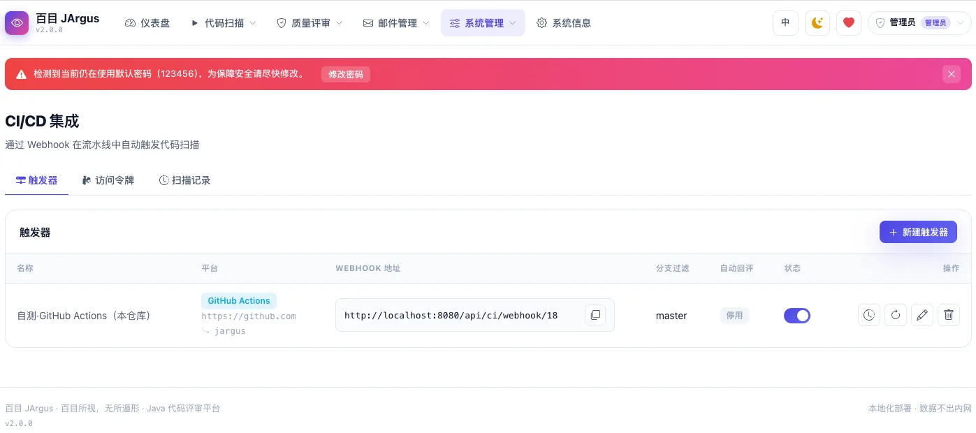 CI/CD 触发器:触发器与访问令牌管理